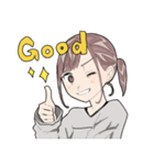 女の子たちの日常っ！（個別スタンプ：8）