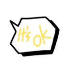 吹き出し簡単英語フレーズ（個別スタンプ：21）