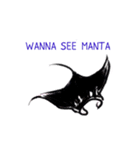 If marine life can talk to divers (Eng)（個別スタンプ：13）