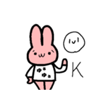 ただのうさぎですが。（個別スタンプ：1）