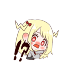 金髪ハーフツインテちゃん（個別スタンプ：4）