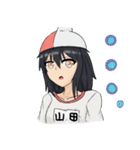 赤白帽子の山田さん（非公式）（個別スタンプ：4）