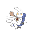 大丈夫 短い ウサギ（個別スタンプ：20）