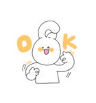 大丈夫 短い ウサギ（個別スタンプ：21）