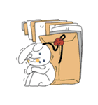 大丈夫 短い ウサギ（個別スタンプ：23）