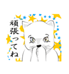 しろネコと愉快な仲間たち（個別スタンプ：19）