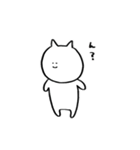 シンプルでゆるいねこ（個別スタンプ：3）