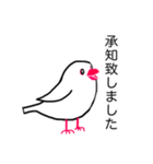 文鳥のマリ 日日是好日①（個別スタンプ：12）