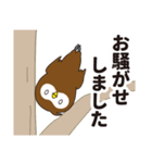 ふくろうDON ツインズ 【挨拶編】2（個別スタンプ：18）