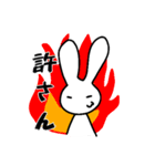 怒りのうっさぎ（個別スタンプ：16）