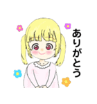かわいい金髪はむちゃんコンテンツ（個別スタンプ：2）