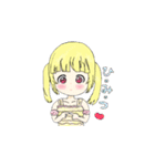 かわいい金髪はむちゃんコンテンツ（個別スタンプ：3）