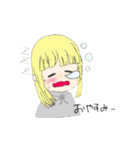 かわいい金髪はむちゃんコンテンツ（個別スタンプ：24）