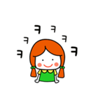 可愛らしい赤毛の少女（個別スタンプ：8）