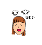 ゆるだるな女の子（個別スタンプ：3）