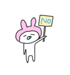 ゆるだるうさこ（個別スタンプ：3）