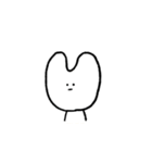 無口うさとギョウザくん（個別スタンプ：3）