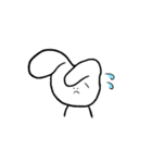 無口うさとギョウザくん（個別スタンプ：9）