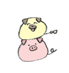 犬くんとブタくん（個別スタンプ：11）