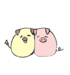 犬くんとブタくん（個別スタンプ：37）