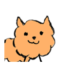 ちょっぴり上から褒めてくれる犬（個別スタンプ：32）