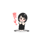 コロナウイルスの感染予防をしたい女の子（個別スタンプ：1）