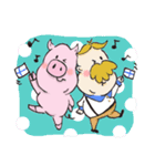 子ブタとミッコのフィンランド語（個別スタンプ：28）