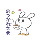 のんびりもっちりうさぎ（個別スタンプ：2）
