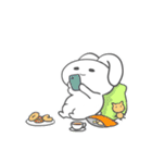 のんびりもっちりうさぎ（個別スタンプ：16）