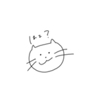同じ顔のネコ（個別スタンプ：3）