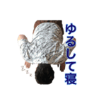 友達に断られたので仕方なく自分の顔で作る（個別スタンプ：7）