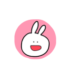 たいてい白いうさぎなスタンプ（個別スタンプ：1）