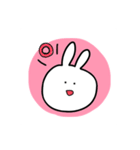 たいてい白いうさぎなスタンプ（個別スタンプ：3）