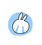たいてい白いうさぎなスタンプ（個別スタンプ：10）