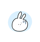 たいてい白いうさぎなスタンプ（個別スタンプ：12）