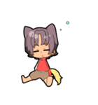 キツネとタヌキくん（個別スタンプ：3）