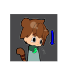 キツネとタヌキくん（個別スタンプ：11）