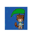 キツネとタヌキくん（個別スタンプ：16）