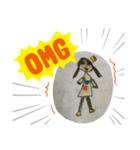 元気いっぱい、小学生女の子スタンプ！（個別スタンプ：5）