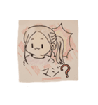 Nuukoのかわいい女の子たち（個別スタンプ：3）