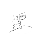 ほっぺたがぷにぷにしているうさぎの毎日（個別スタンプ：25）