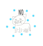 便利なかわいい猫の英語スタンプ（個別スタンプ：3）