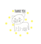 便利なかわいい猫の英語スタンプ（個別スタンプ：4）