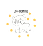 便利なかわいい猫の英語スタンプ（個別スタンプ：5）