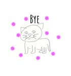 便利なかわいい猫の英語スタンプ（個別スタンプ：8）