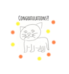 便利なかわいい猫の英語スタンプ（個別スタンプ：9）