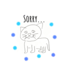 便利なかわいい猫の英語スタンプ（個別スタンプ：10）