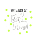 便利なかわいい猫の英語スタンプ（個別スタンプ：11）