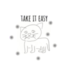 便利なかわいい猫の英語スタンプ（個別スタンプ：12）
