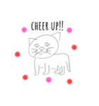 便利なかわいい猫の英語スタンプ（個別スタンプ：15）